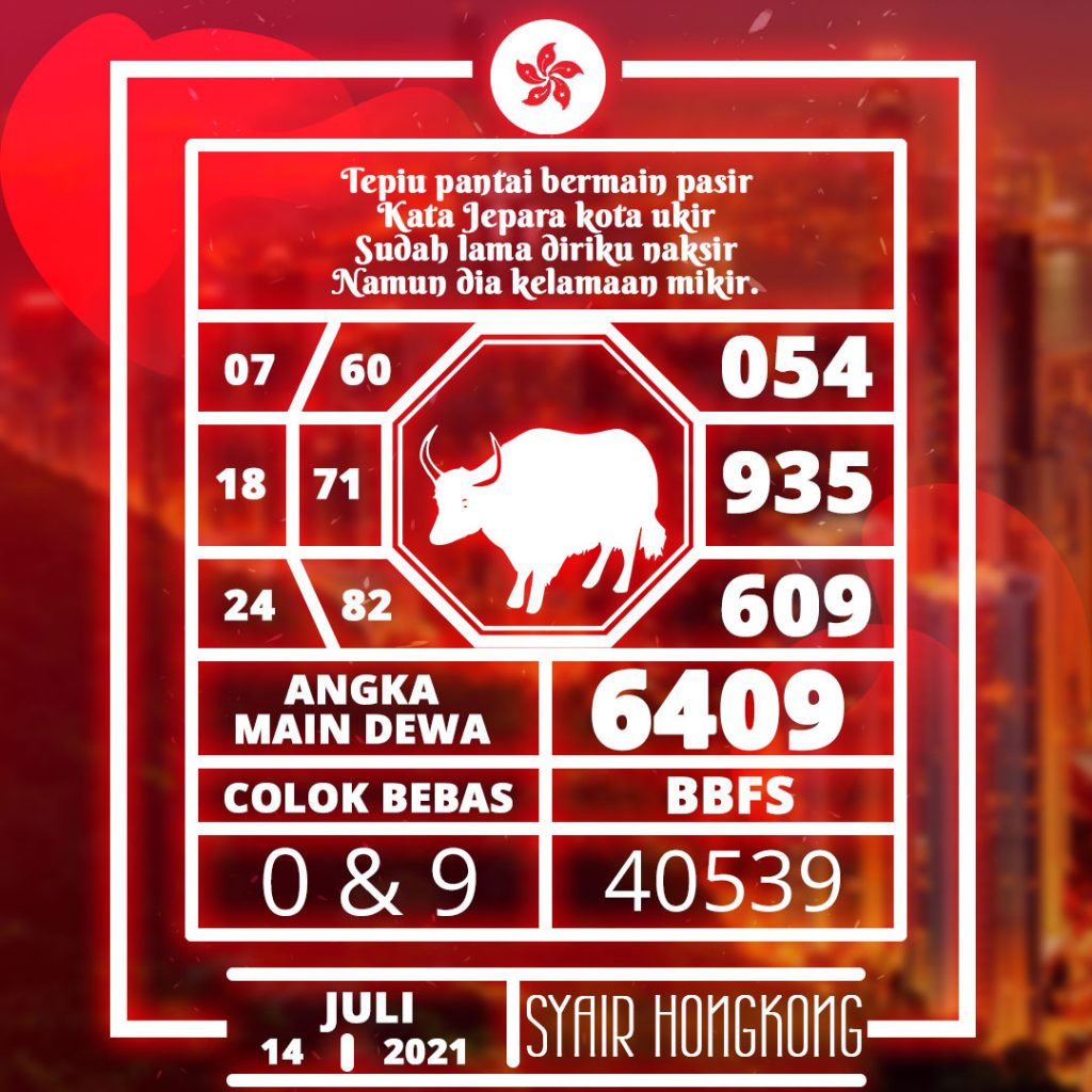 Prediksi Syair Togel Hongkong Jitu Rabu