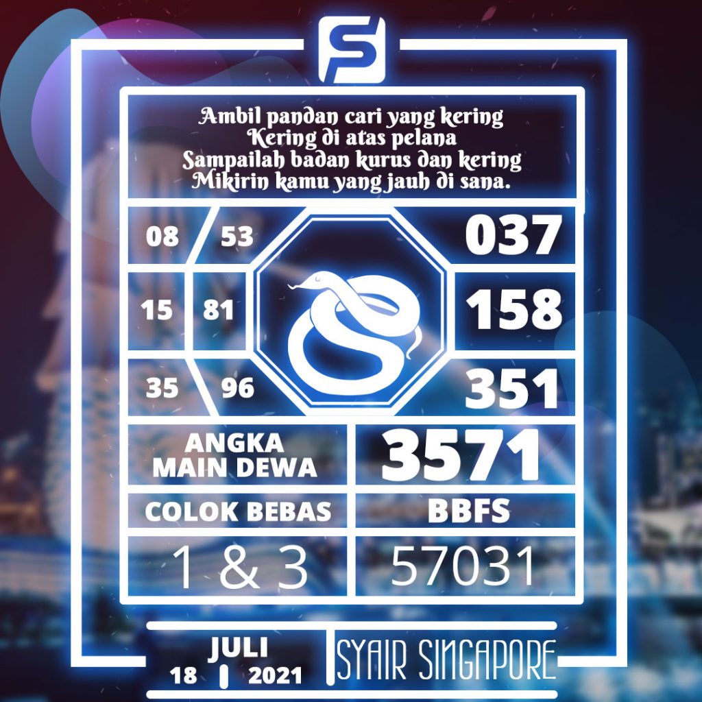 Angka Jitu Syair Togel Singapura