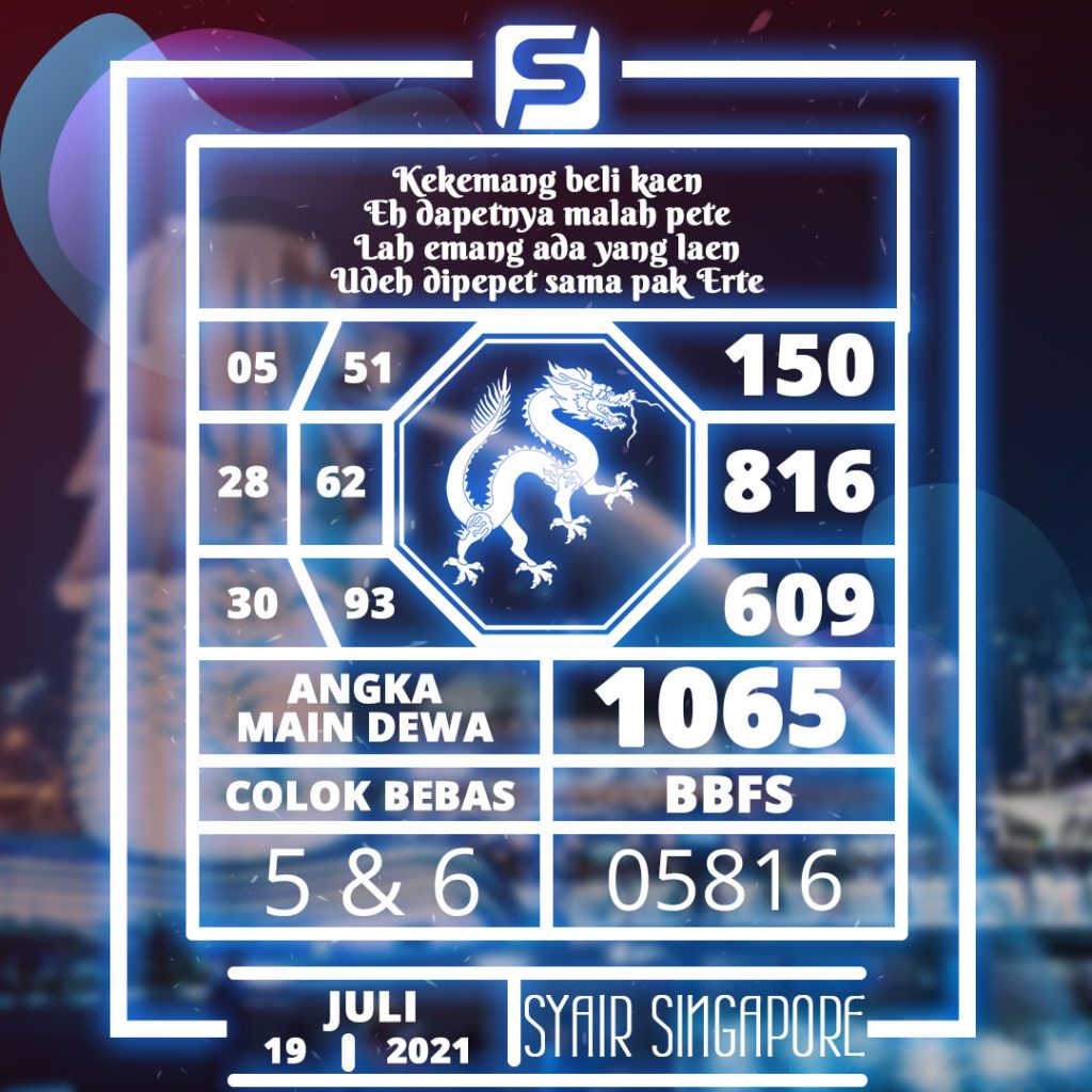 Syair Togel Singapura Akurat Hari Ini