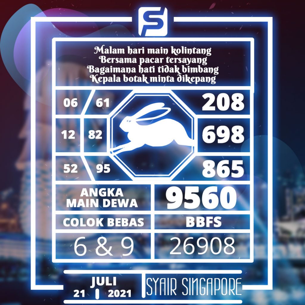 Angka Main syair Togel Singapura Hari Ini