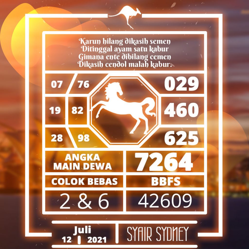 Syair Togel Sydney Senin