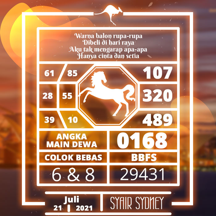 Angka Main Syair Togel Sydney Hari Ini