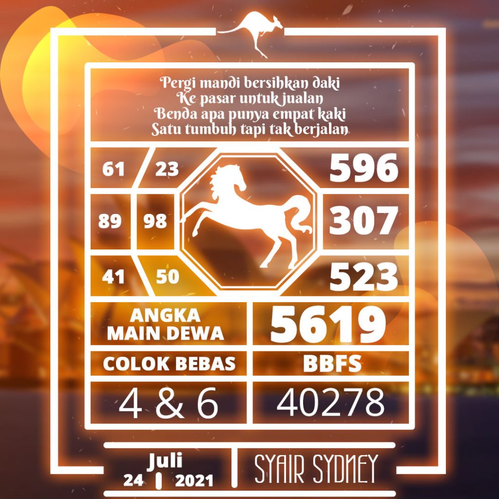 Nomor Jitu Syair Togel Sydney Hari Ini