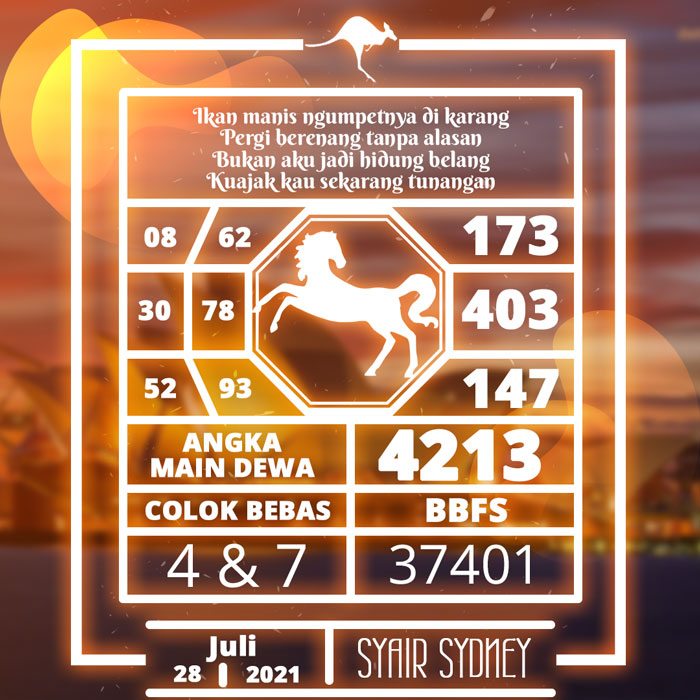 Syair Togel Sydney Hari Ini