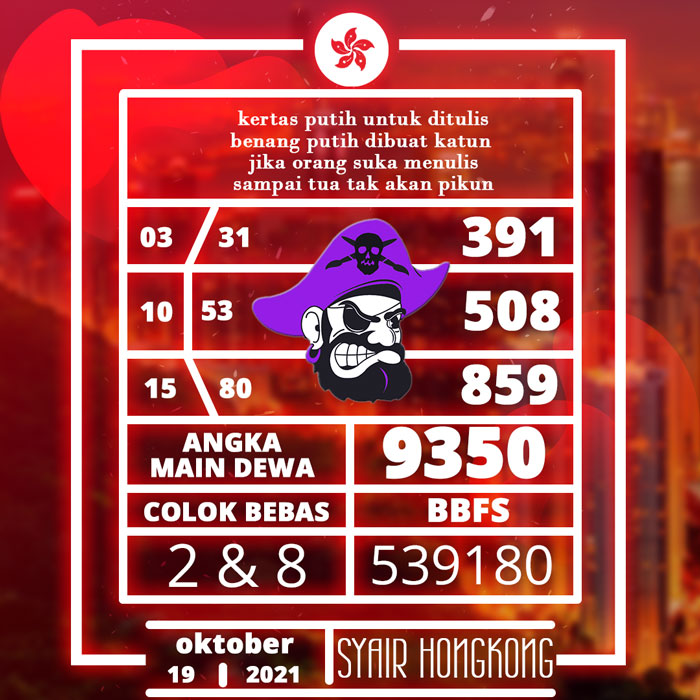 ANGKA JITU SYAIR HONGKONG HARI INI