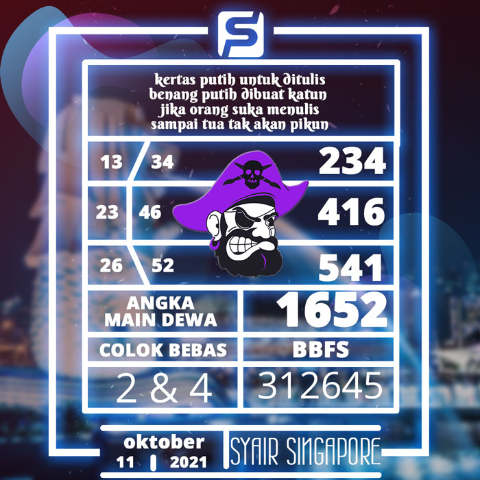 CODE SYAIR SINGAPURA HARI INI