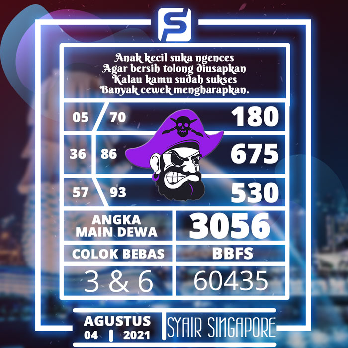 Kode Syair Togel Singapura Hari Ini