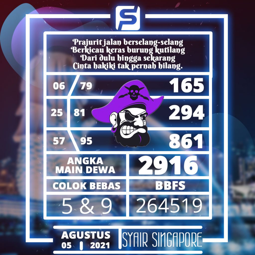 Syair Togel Singapore Sentana Hari Ini