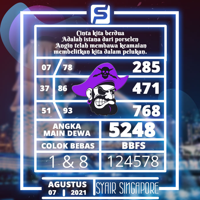 Angka Jitu Syair Togel Singapura Hari Ini