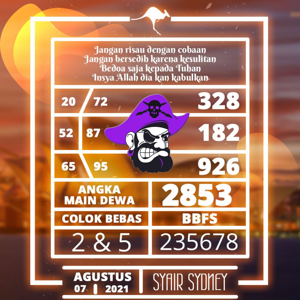 Angka Jitu Syair Togel Sydney Hari Ini 