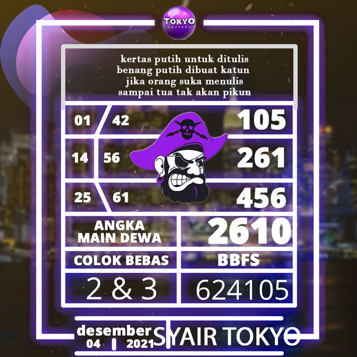 KODE SYAIR TOKYO JITU