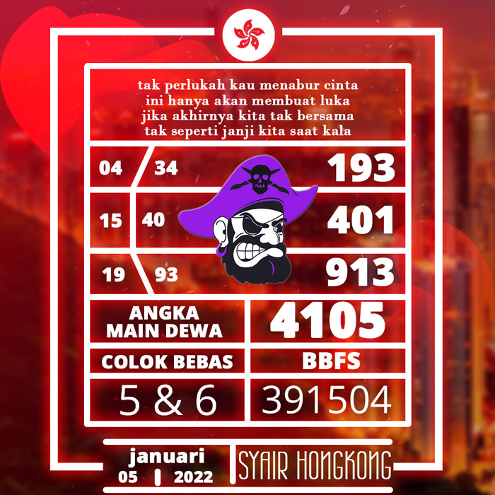 PREDIKSI SYAIR HONGKONG TERJITU