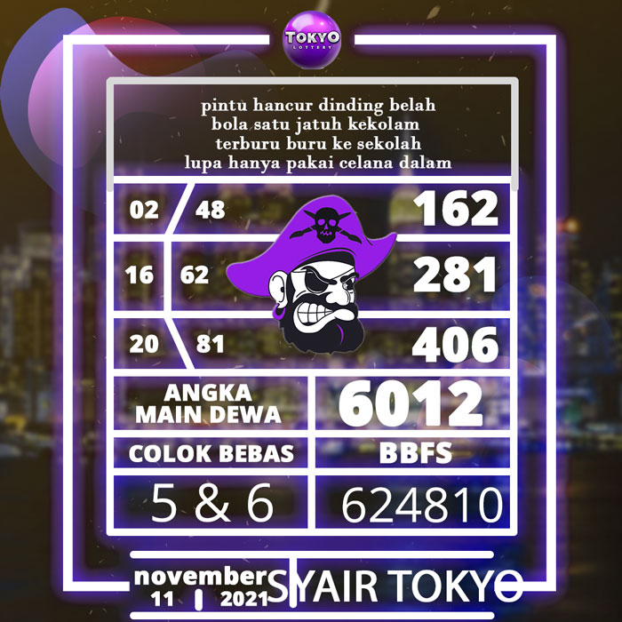 CODE SYAIR TOKYO JITU 4D