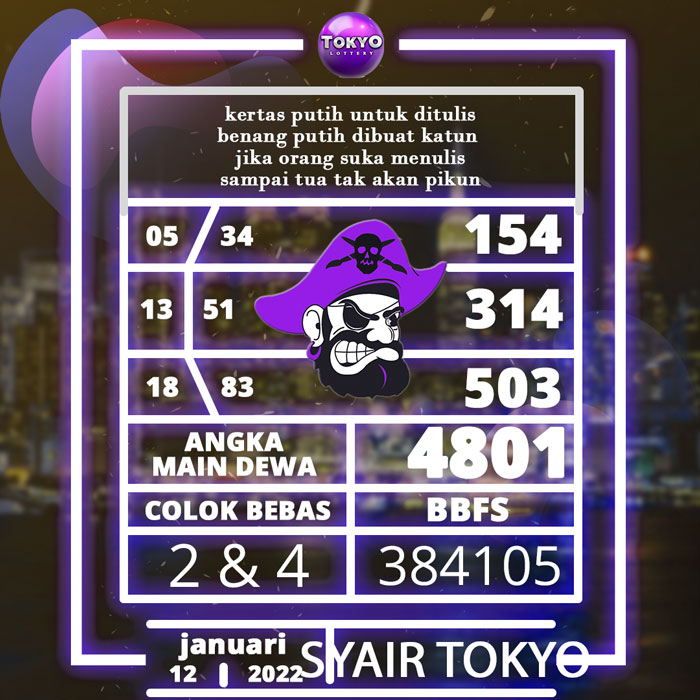 NOMOR SYAIR TOKYO JITU