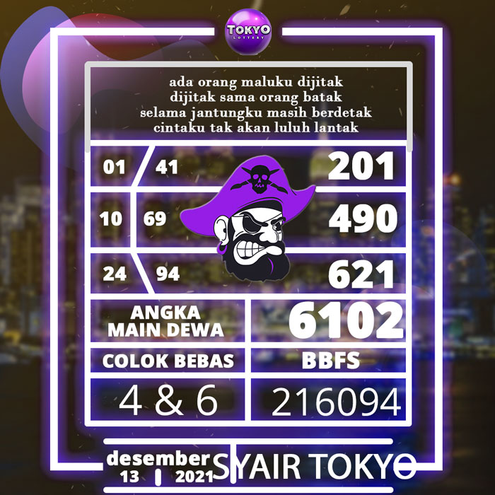 KODE SYAIR TOKYO JITU