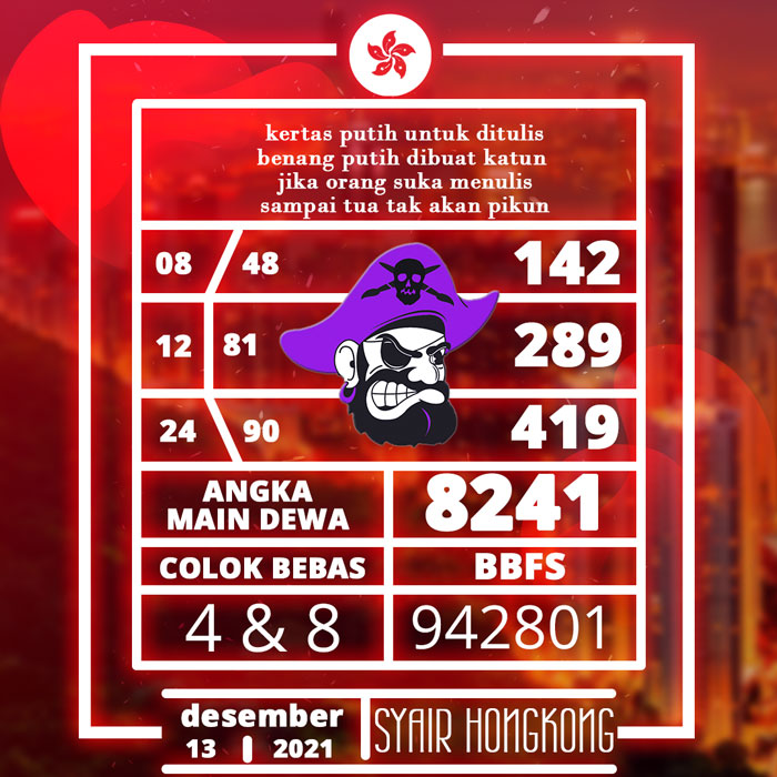 CODE SYAIR HONGKONG MALAM INI JITU