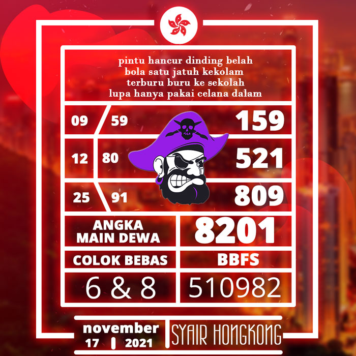 BOCORAN SYAIR HONGKONG JITU