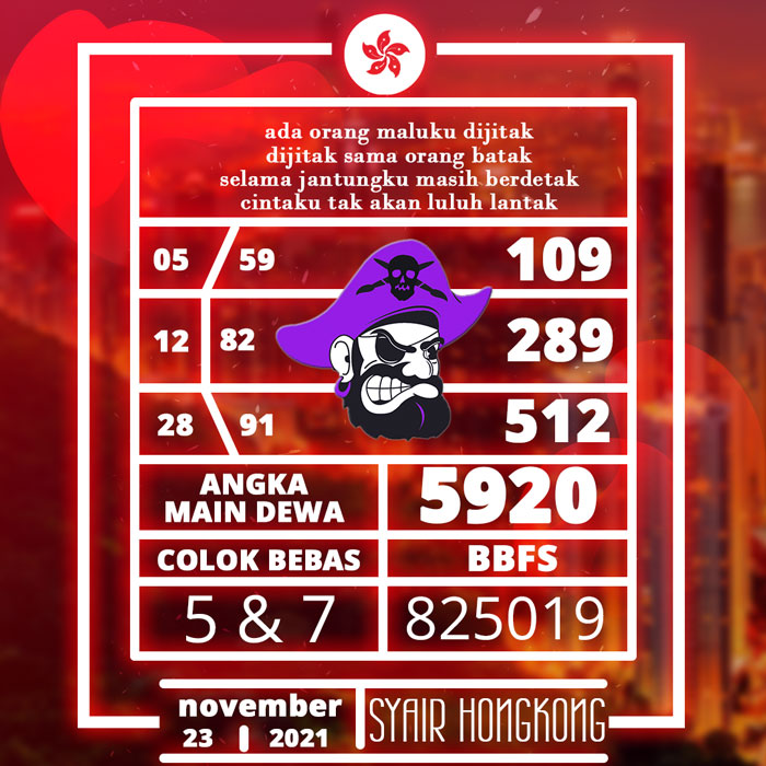 ANGKA JITU SYAIR HONGKONG MALAM INI