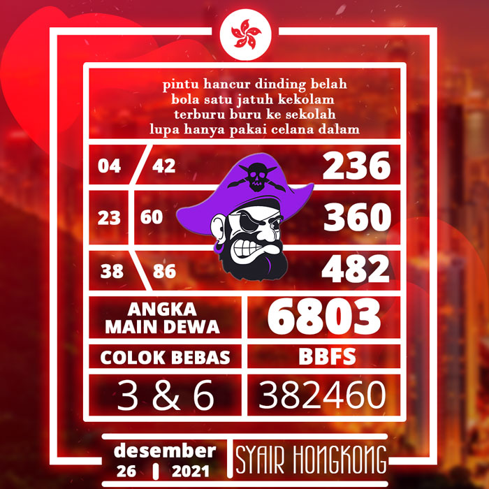 BOCORAN SYAIR HONGKONG AKURAT HARI INI