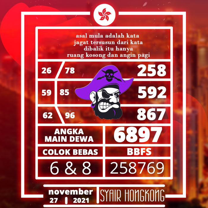 CODE SYAIR HONGKONG 2D JITU