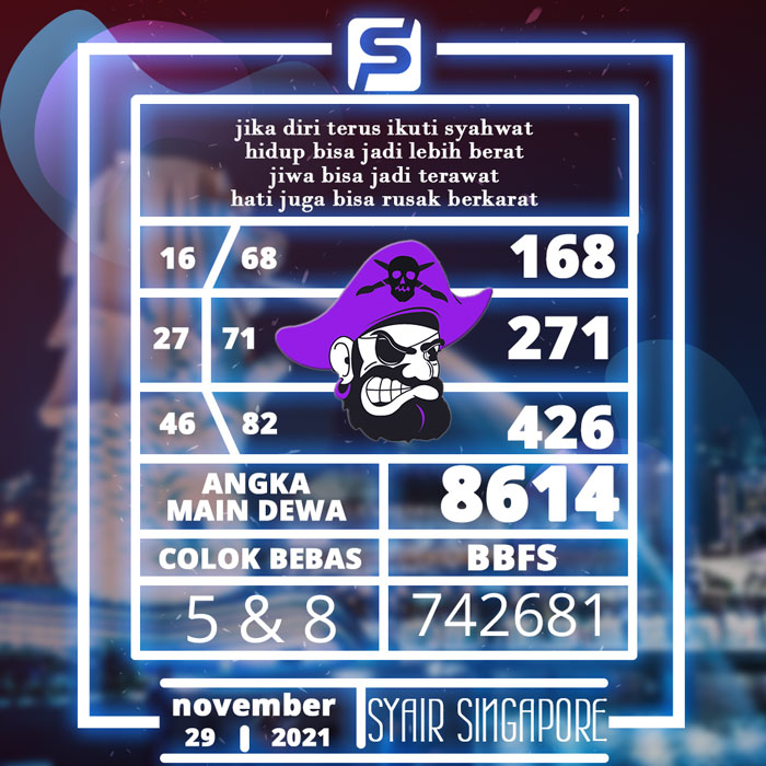PREDIKSI SYAIR SGP 4D JITU HARI INI