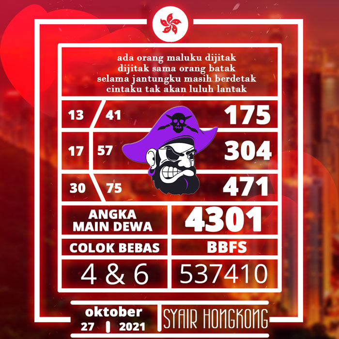 RAMALAN SYAIR HONGKONG HARI INI