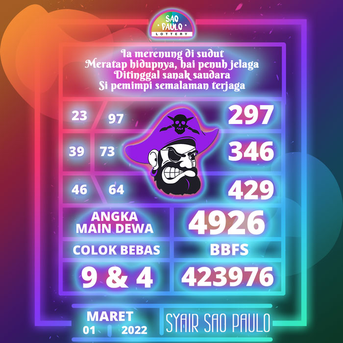 Prediksi Ramalan SYAIR TOGEL Sao Paulo hari Selasa
