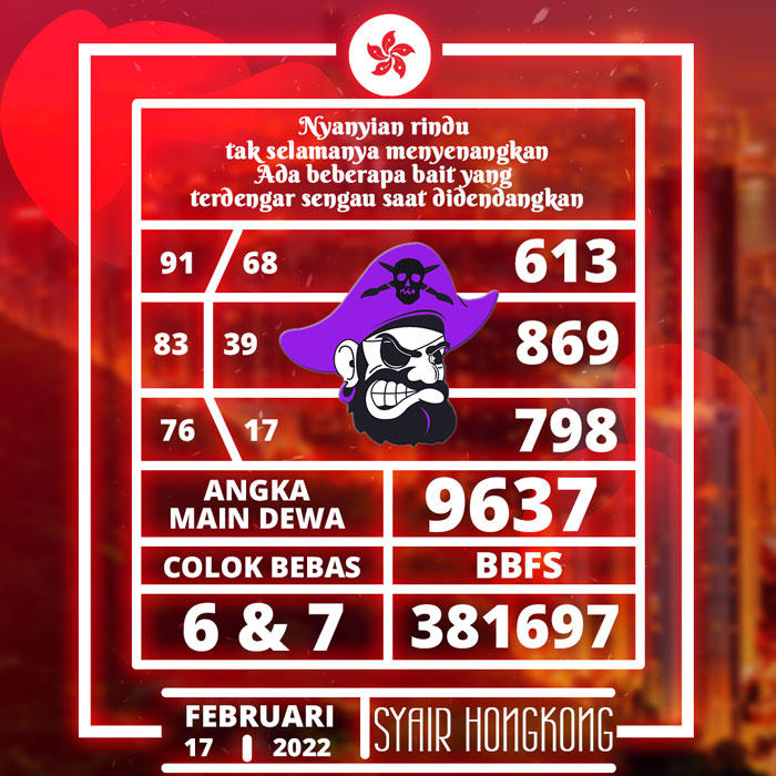 PREDIKSI TERPERCAYA SYAIR TOGEL HK HARI KAMIS