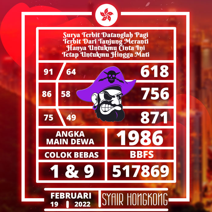 PREDIKSI RAMALAN SYAIR TOGEL HK HARI SABTU