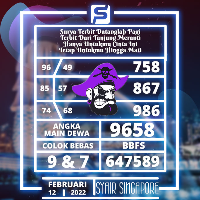 PREDIKSI RAMALAN SYAIR TOGEL SGP HARI SABTU