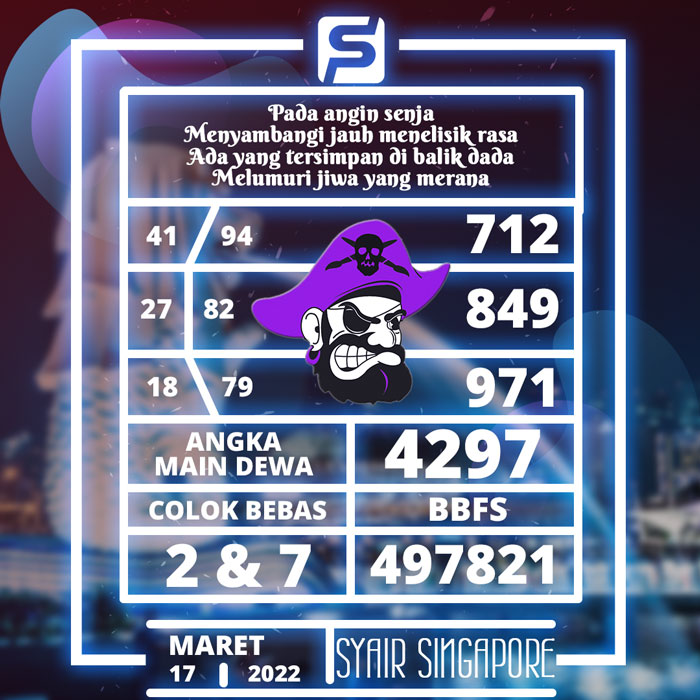 PREDIKSI TERLENGKAP SYAIR TOGEL SINGAPORE HARI KAMIS
