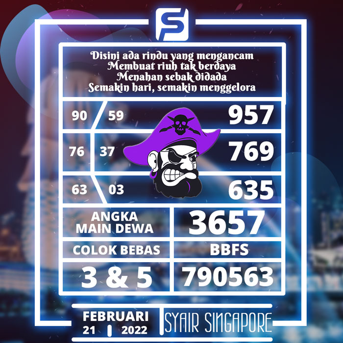 PREDIKSI RAMALAN SYAIR TOGEL SGP HARI SENIN