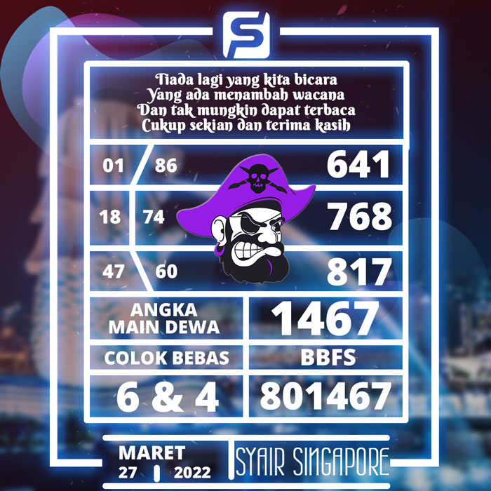 PREDIKSI TERCEPAT SYAIR TOGEL SINGAPORE HARI MINGGU