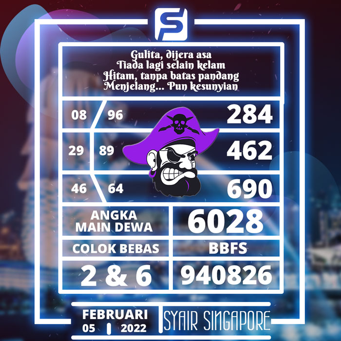 PREDIKSI TERPERCAYA SYAIR TOGEL SGP HARI SABTU