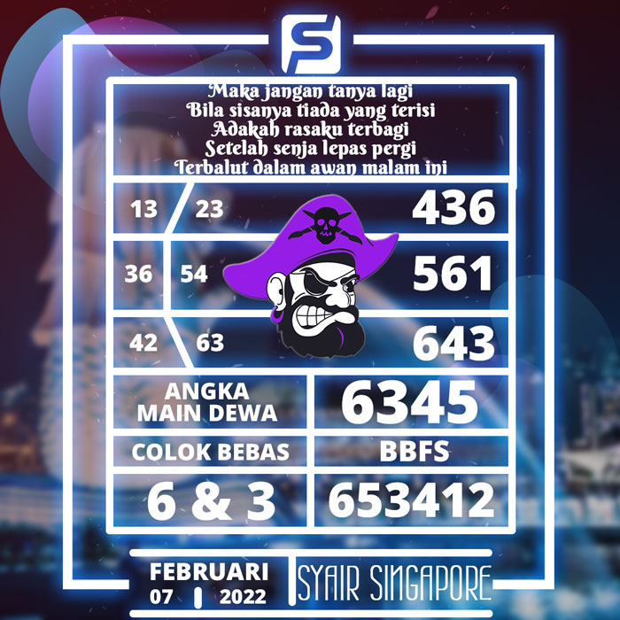 PREDIKSI RAMALAN SYAIR TOGEL SGP HARI SENIN