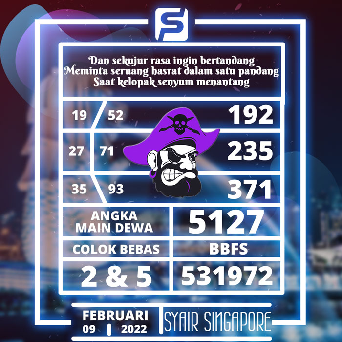 PREDIKSI TERMANTAP SYAIR TOGEL SGP HARI RABU
