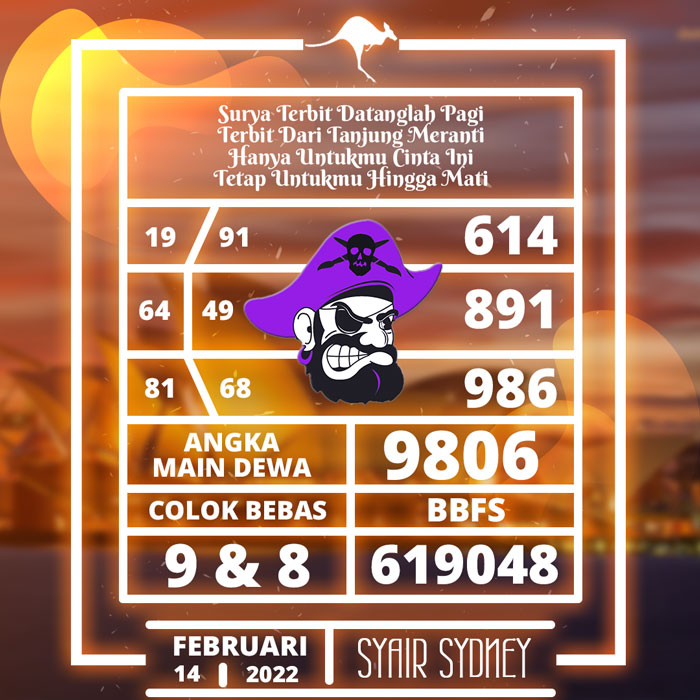 PREDIKSI TERPERCAYA SYAIR TOGEL SDY HARI SENIN