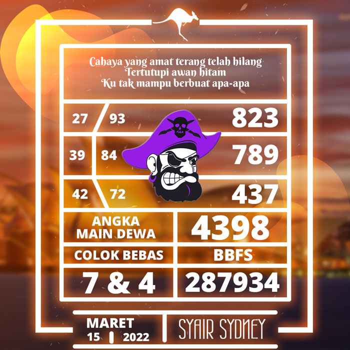 PREDIKSI 3G SYAIR TOGEL SYDNEY HARI SELASA