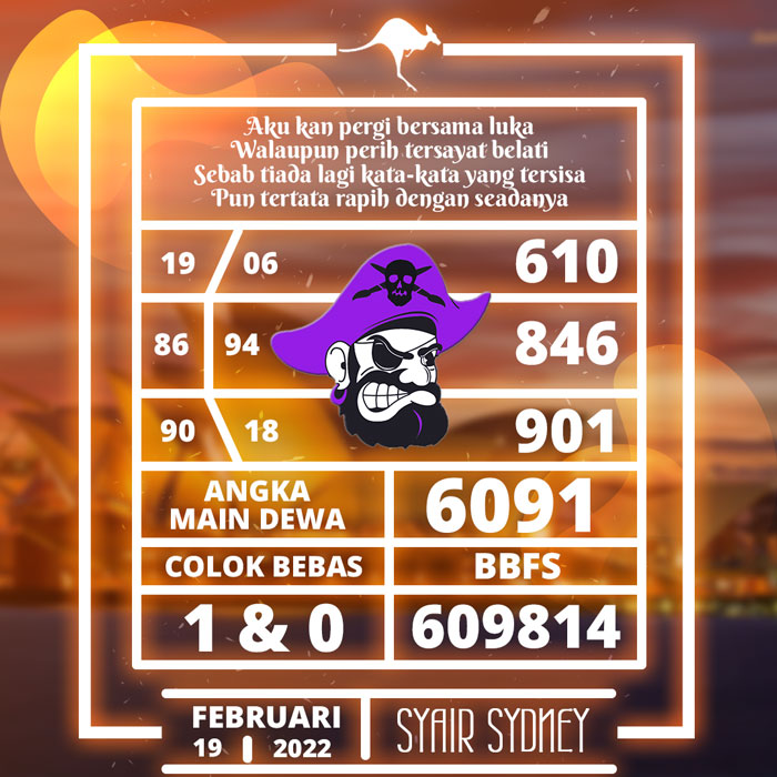PREDIKSI TERJITU SYAIR TOGEL SDY HARI SABTU
