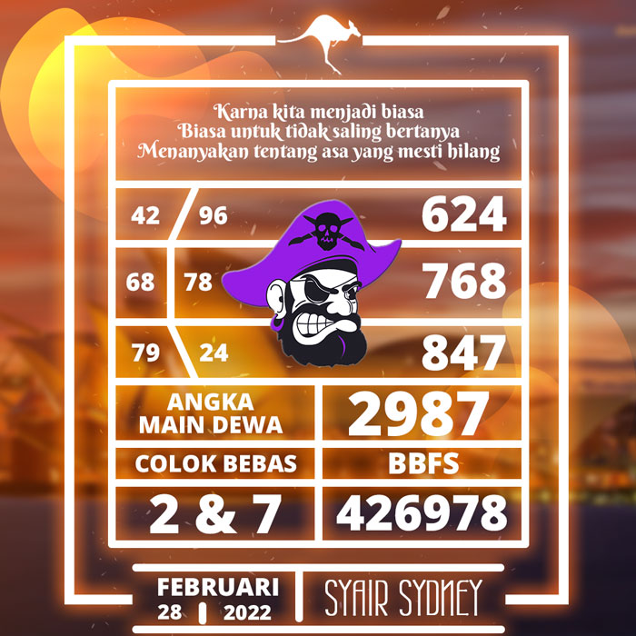 PREDIKSI RAMALAN SYAIR TOGEL SDY HARI SENIN