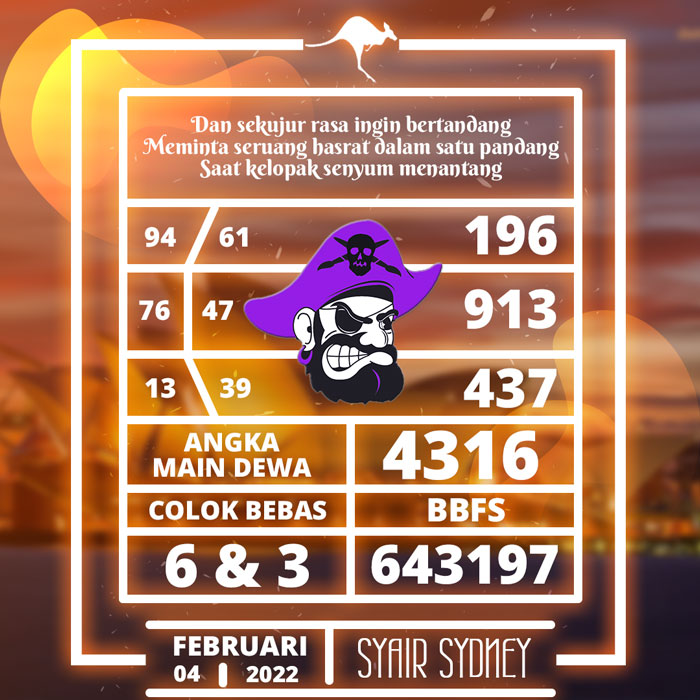 PREDIKSI TERPERCAYA SYAIR TOGEL SDY HARI JUMAT