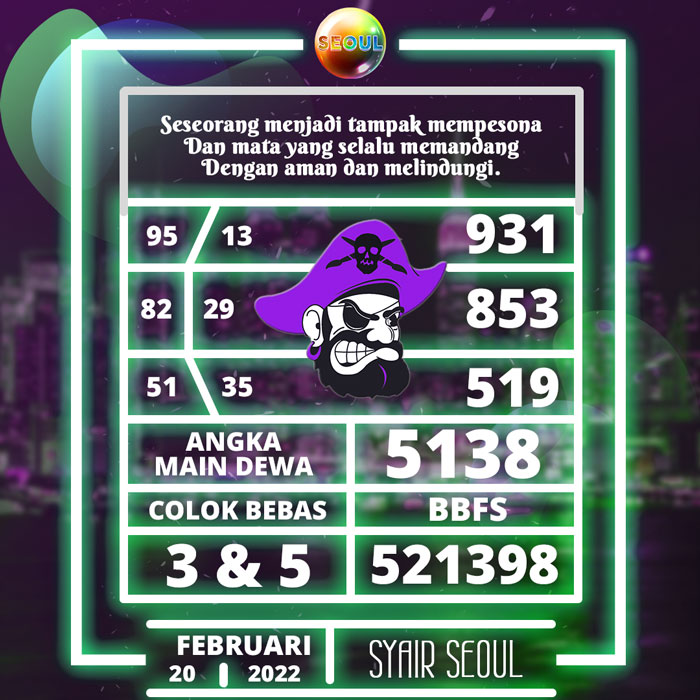 Prediksi Bocoran SYAIR TOGEL Seoul hari Minggu