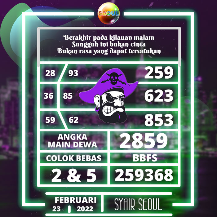 Prediksi Terjitu SYAIR TOGEL Seoul hari Rabu