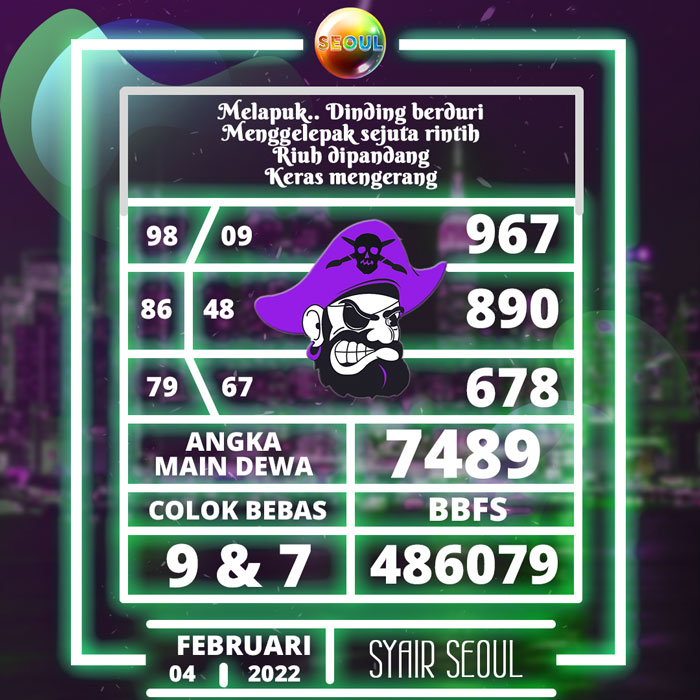 Prediksi Ramalan SYAIR TOGEL Seoul hari Jumat