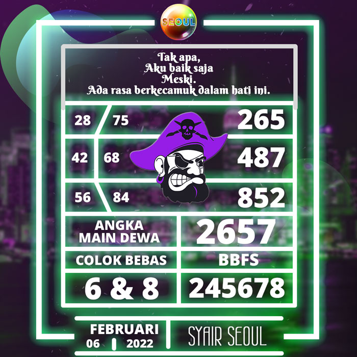 Prediksi Bocoran SYAIR TOGEL Seoul hari Minggu