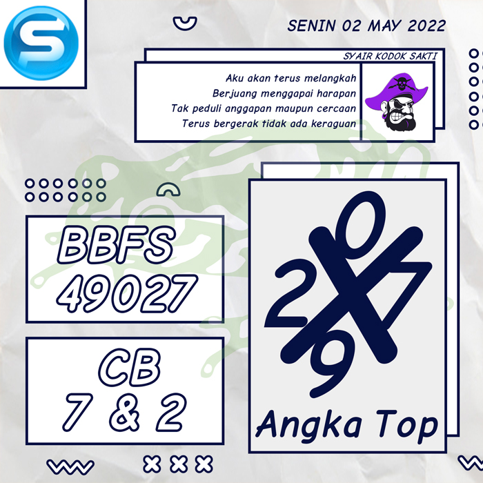PREDIKSI BOCORAN SYAIR TOGEL SINGAPORE HARI SENIN