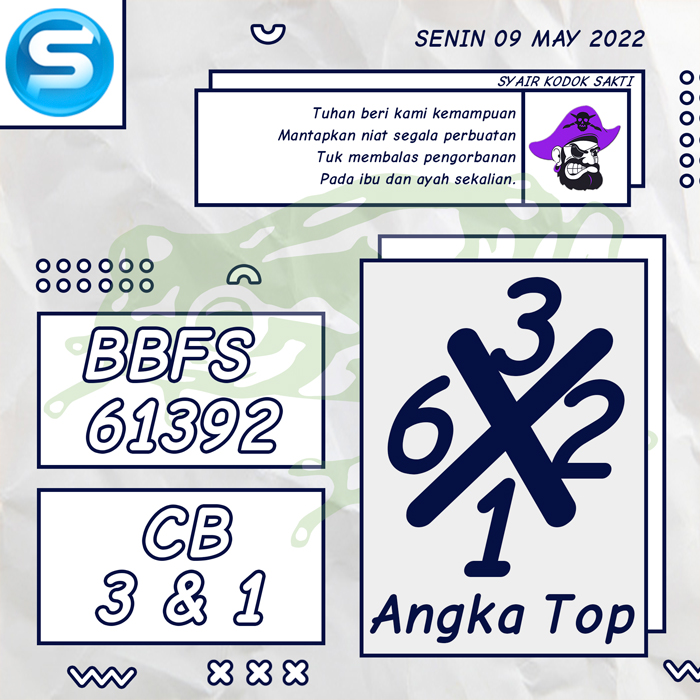 PREDIKSI MANTAP SYAIR TOGEL SINGAPORE HARI SENIN