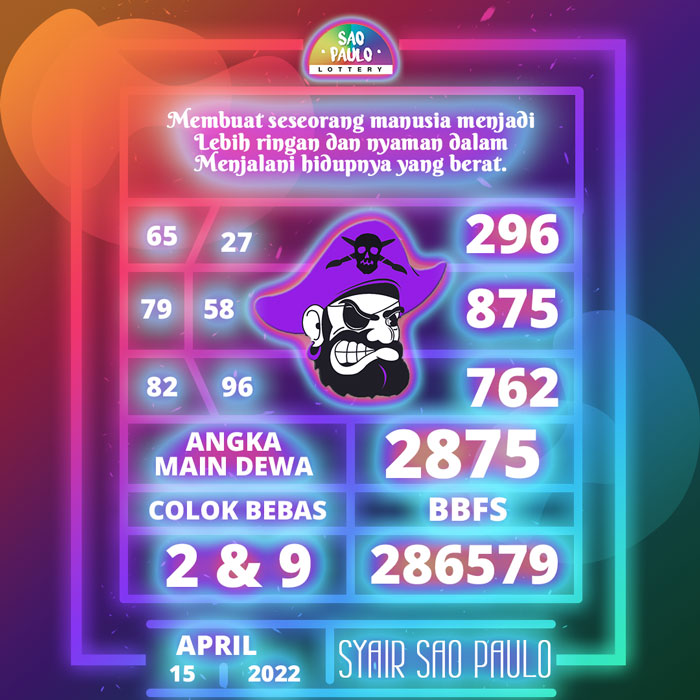 Prediksi terlengkap SYAIR TOGEL Sao Paulo hari Jumat