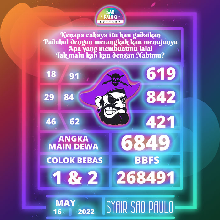 Prediksi mantap SYAIR TOGEL Sao Paulo hari Senin