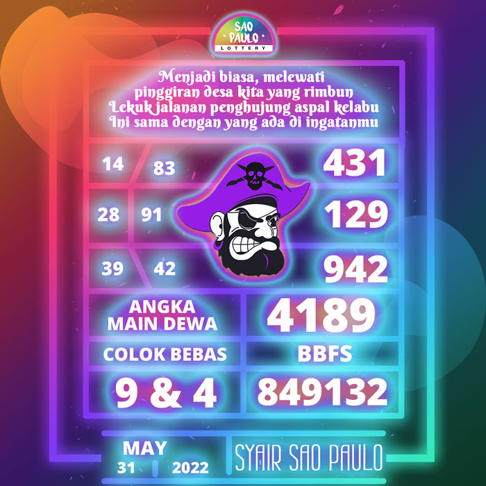 Prediksi bocoran SYAIR TOGEL Sao Paulo hari Selasa